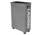 Foldable Laundry Basket with Wheels Large Capacity Dirty Clothes Storage Basket