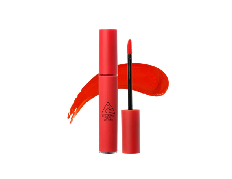 3CE Velvet Lip Tint #Childlike Matte Liquid Lipstick + Face Mask Stylenanda 3 Concept Eyes
