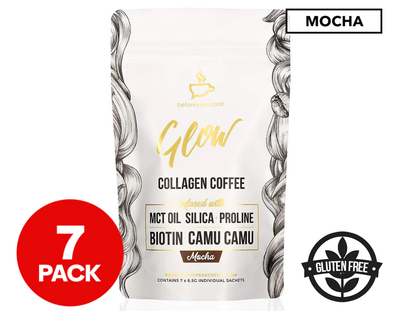 Before You Speak Glow Collagen Coffee Trial Pouch Mocha 7pk