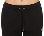 Champion Women's French Terry C Logo Trackpants / Tracksuit Pants - Black