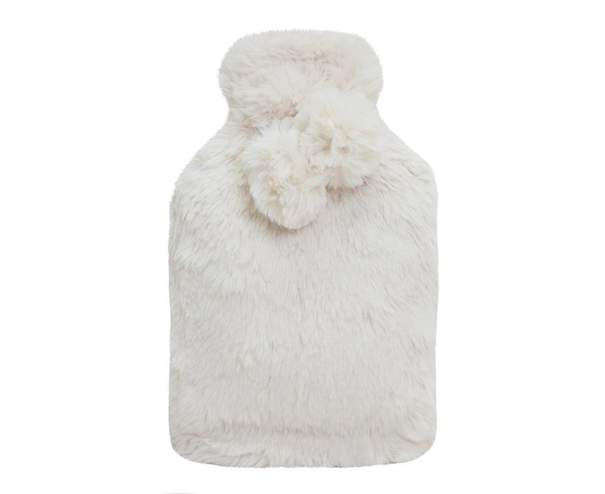 J.Elliot Amara 37cm Hot Water Bottle and Cover Winter/Warm/Heat Comforting Ivory