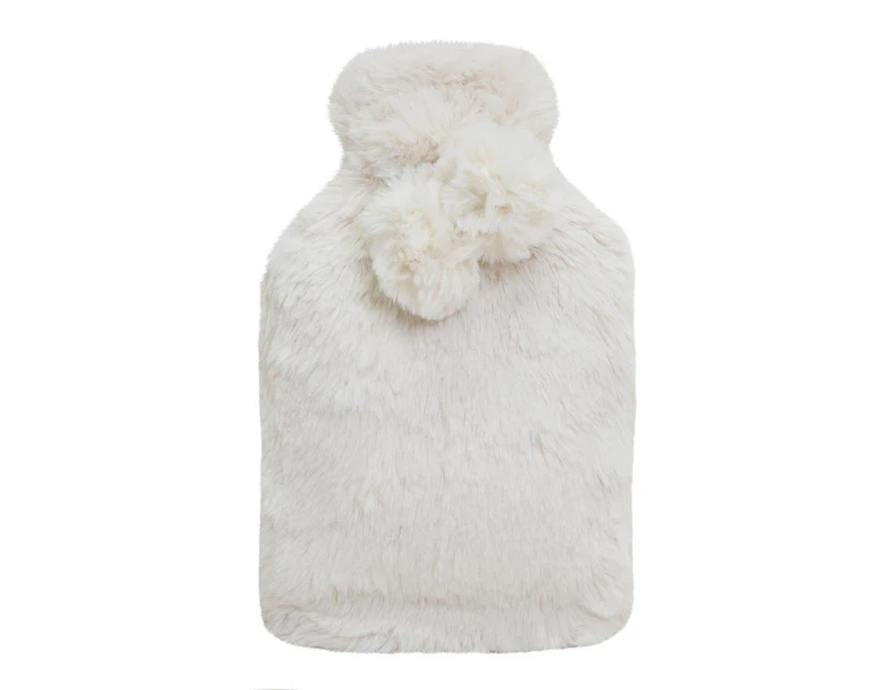 J.Elliot Amara 37cm Hot Water Bottle and Cover Winter/Warm/Heat Comforting Ivory