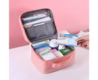 2 Pack Travel Portable First Aid Bag Medical Bag Medicine Storage Bag-Pink