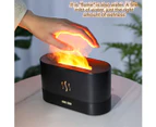 Air Diffuser Humidifier Aroma Essential oil treatments purifier Flame Light effect -White