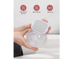 1 Pack Portable Electric Breast Pump Double Wearable  Hands-Free Pump Low Noise & Painless -24mm Flange - Grey - Grey