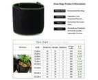 Pack of 5 Plant Grow Bag Fabric Pots 3/5/7/10 Gallon Home Garden Planter Bags Premium Breathable Natural Reinforced Non-Woven Felt Home Idea 5