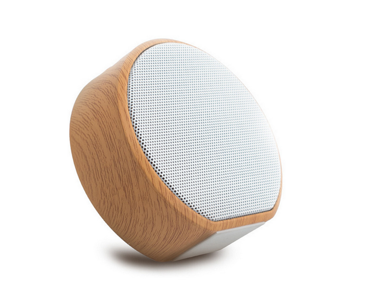 wood grain bluetooth speaker