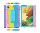 GWL Hybrid Samsung Galaxy A7 Lite 8.7 Inch Case with Kickstand-Pink