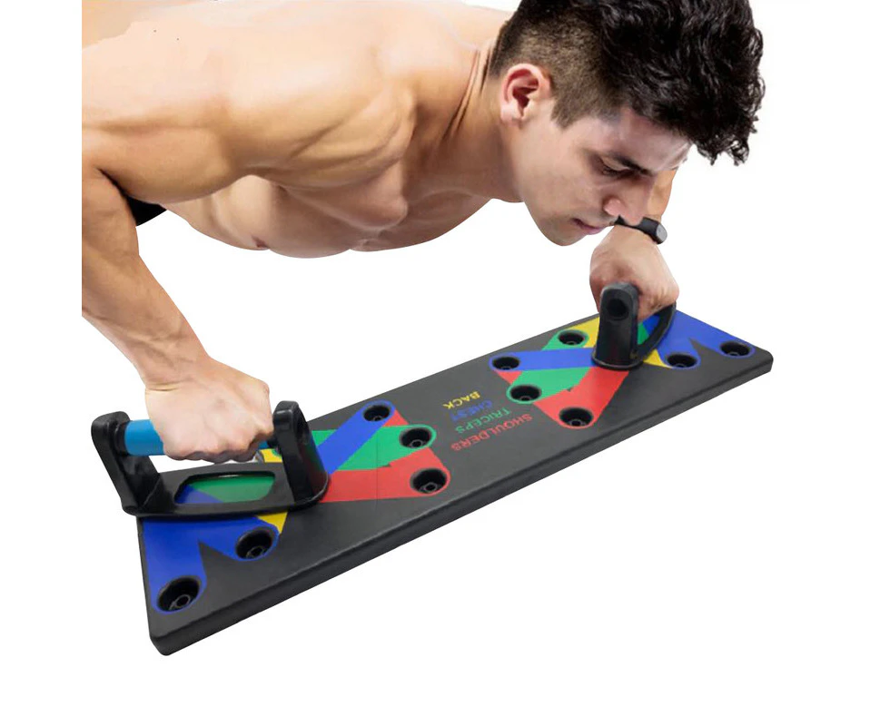 KANDOKA 9 in 1 Push Up Board Portable Pushup Stand Multifunctional Fitness Exercise Board Home Workout Push-up Bar Gym Training Equipment For Men