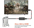 Xbox 360 to HDMI Converter Adapter, 720P / 1080P HDTV HDMI Display Cables Support Xbox 360 and Xbox 360 Slim