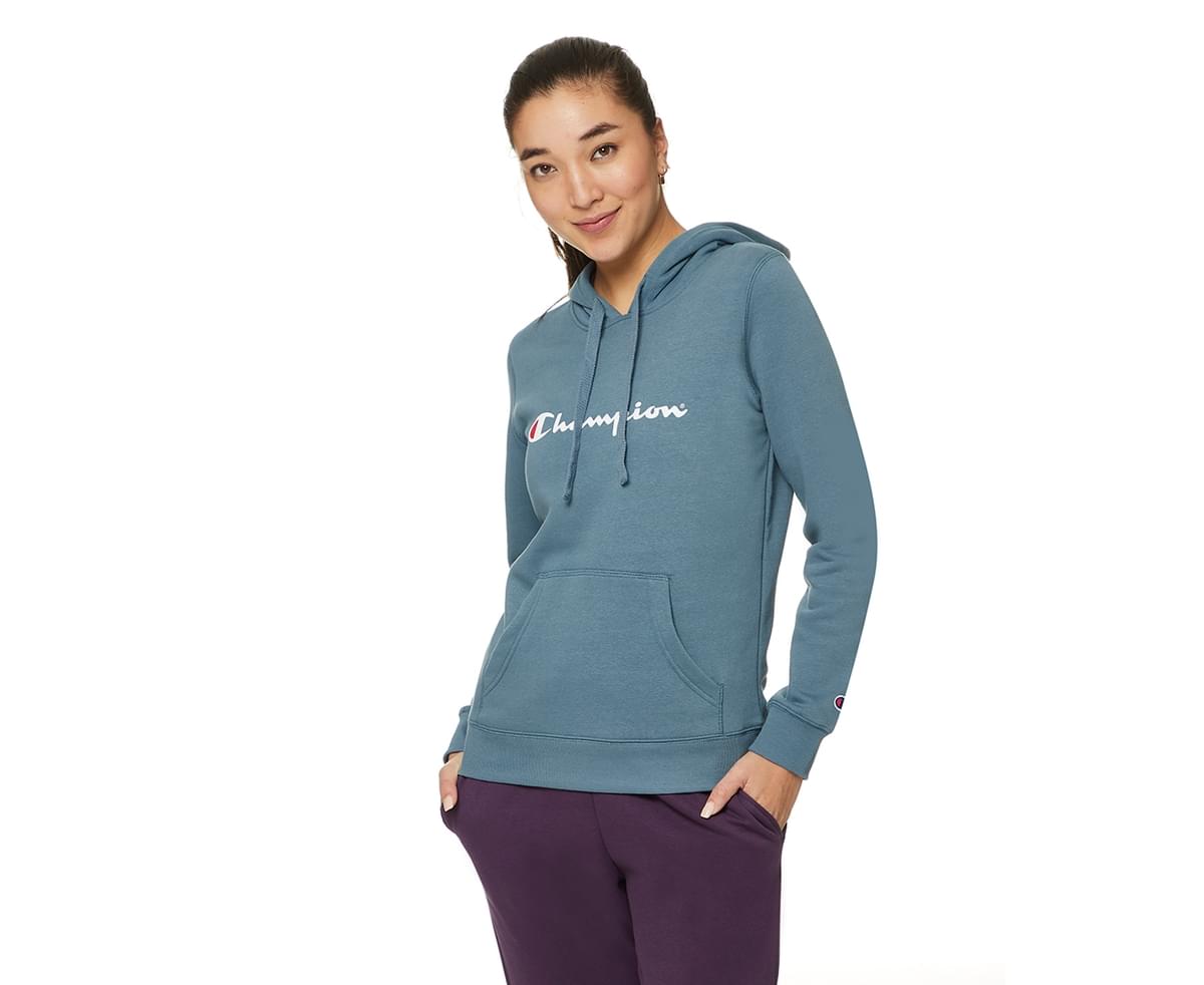 teal champion hoodie womens