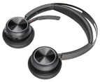 Plantronics Poly Voyager Focus 2 Stereo Bluetooth UC Headset w/ Charge Stand - Grey