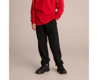 Target School Cuffed Fleece Trackpants - Black