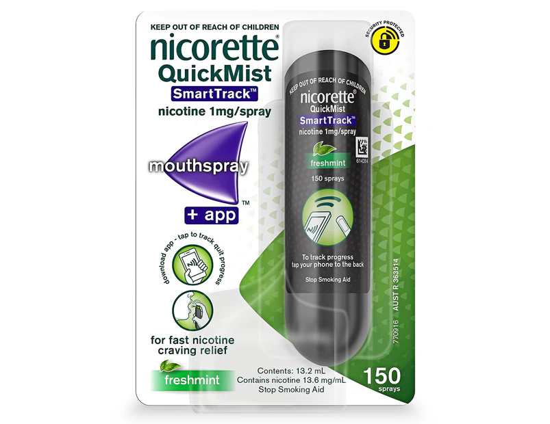 Nicorette Nicotine QuickMist SmartTrack 1mg Spray 13.2mL
