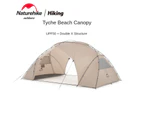 Naturehike Awning Outdoor Camping Tent 210T Tyche Beach Canopy UPF50+ -Khaki - Khaki