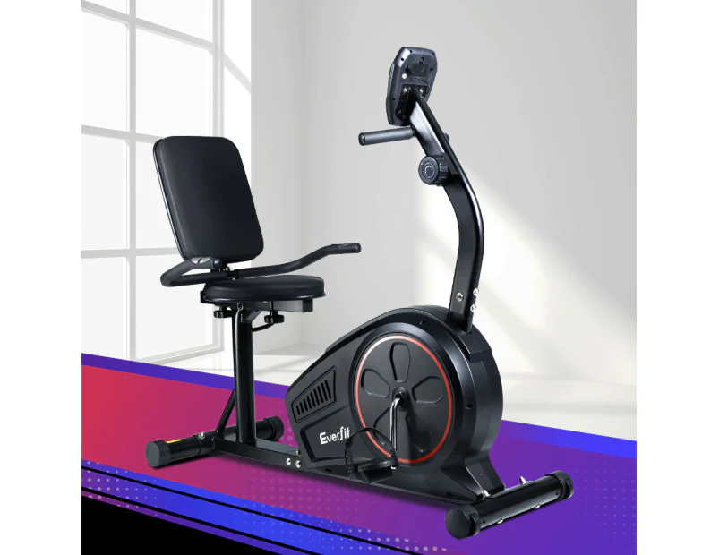 Everfit Exercise Bike Magnetic Recumbent Indoor Cycling Home Gym Cardio 8 Level