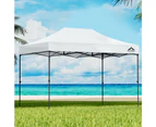 Instahut Gazebo Pop Up Marquee 3x4.5m Folding Tent Wedding Outdoor Camping Canopy Gazebos Shade White