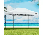 InstaHut Gazebo Pop Up Marquee 3x4.5m Folding Tent Wedding Outdoor Camping Canopy Gazebos Shade White