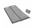 Weisshorn Self Inflating Mattress Camping Sleeping Mat Air Bed Double Set Grey