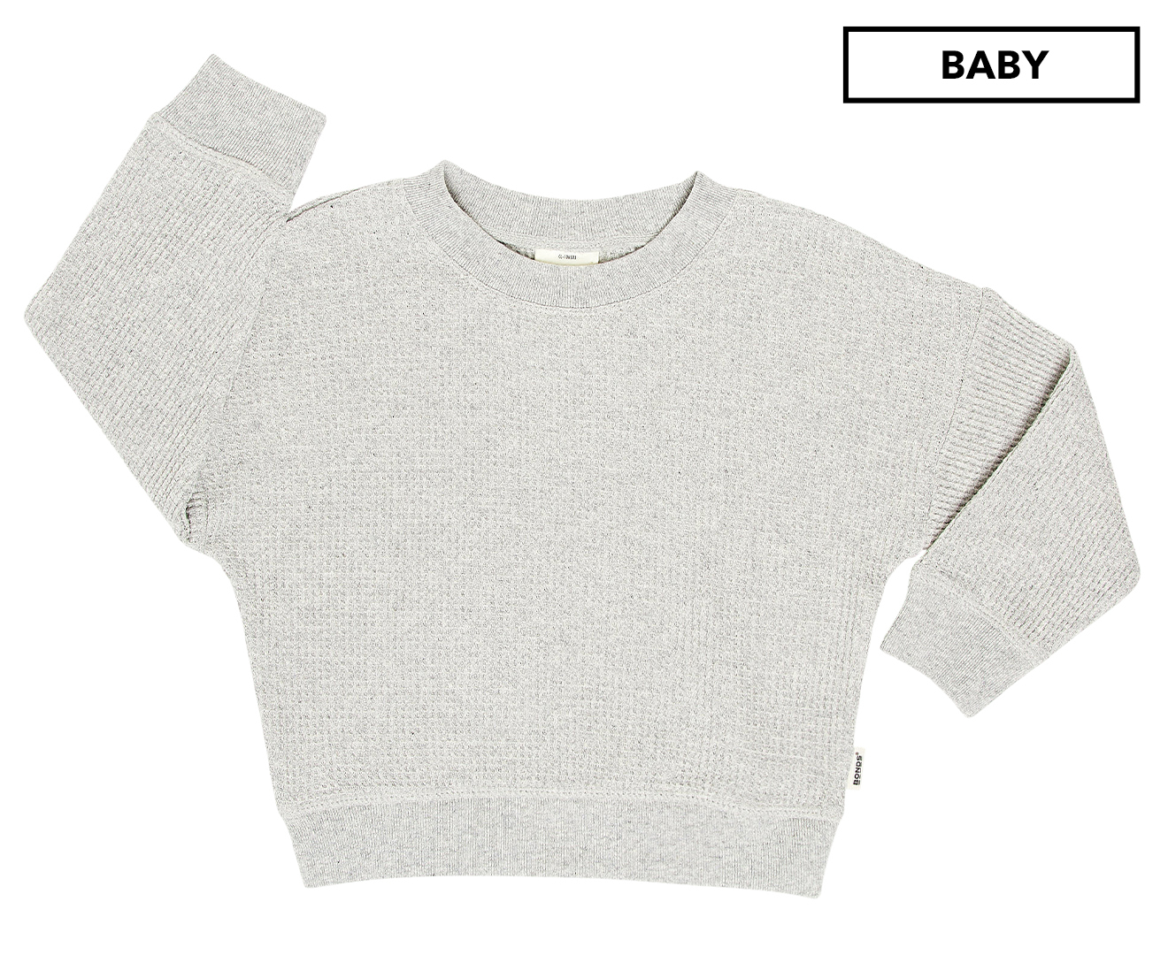 Bonds Bonds Baby Stretchies Long Sleeve Top Tee size 000 Colour Grey Marle 