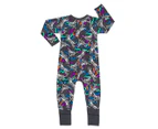 Bonds Baby Zip Wondersuit - Collage Zebra Iso Grey