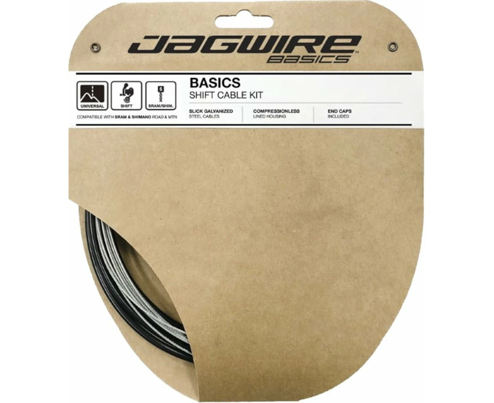 Jagwire Basics Shift Kit for MTB/Road Bike Black - Black