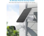 2 Pack Double Port 5V 4W Solar Panels Compatible with Eufy Wireless Outdoor Security Camera Micro USB & Type-C Port