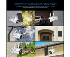 Anisee WIFI Camera CCTV Installation Solar Powered Surveillance Home Security System