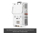 MAXKON 520L per Hr Portable Outdoor Gas Water Heater Instant Shower – Sliver