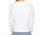 Tommy Jeans Women's Relaxed Tommy Badge Crew - White