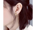 OYJR Blue Eye Hamsa Hand of Fatima Earrings Studs Jewelry Gift Women Teens Two Color Options