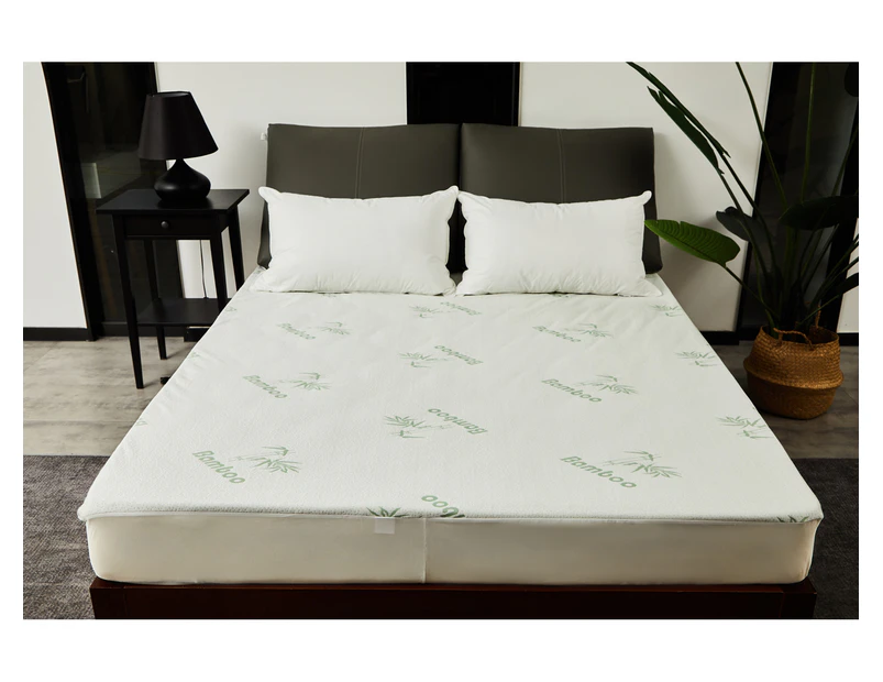 Bamboo Covered Waterproof Mattress Protector - King