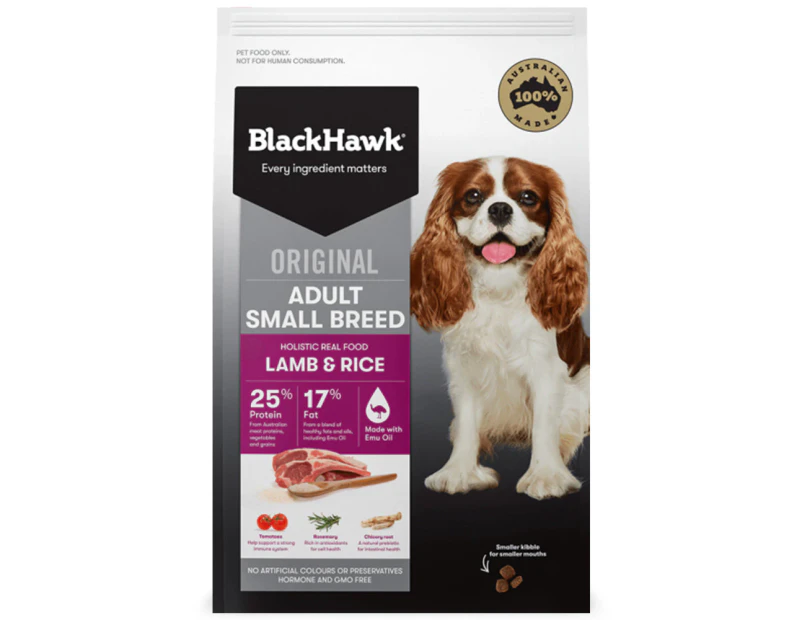 Black Hawk Small Breed Adult Dog Food Lamb & Rice 3kg