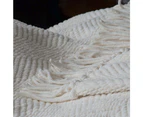 J. Elliot Louie Winter Throw 130x160cm Soft Cosy Warm Sofa/Couch Blanket Ivory