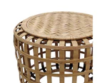 2pc J. Elliot Cayman 55.3cm/41cm Bamboo Table Living Room/Home Furniture Natural