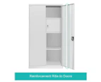 Steel Storage Cabinet Wardrobe Closet with Locks