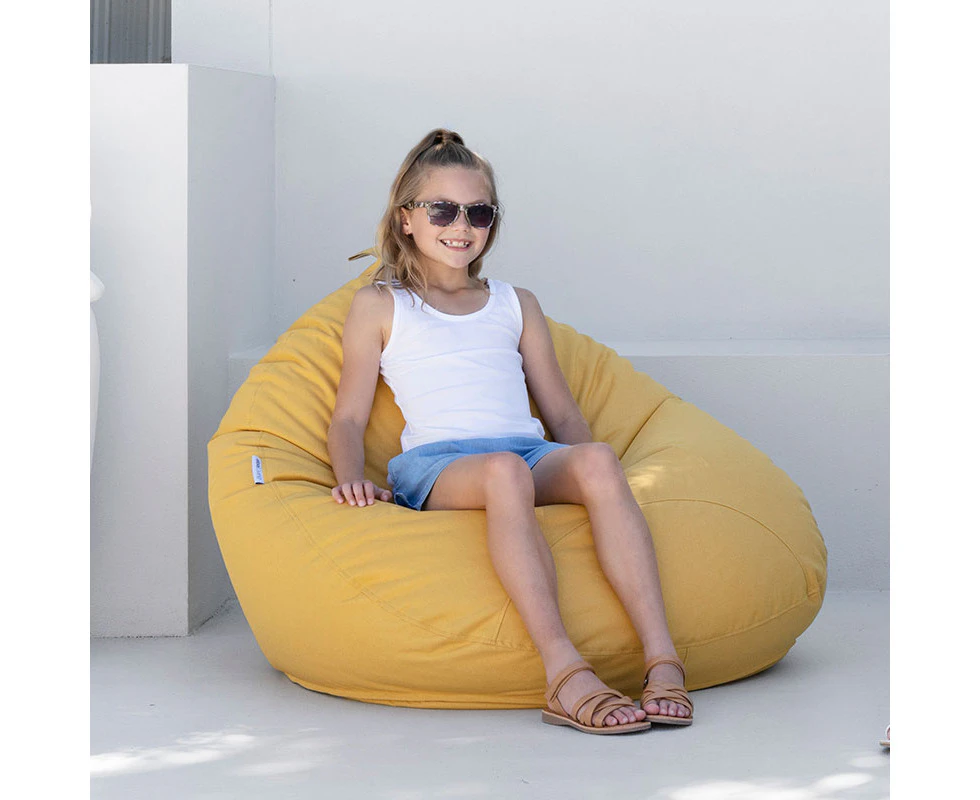 Beanbags for Kids - Indoor & Outdoor Beanbag Chairs - Mini Pods - Yellow