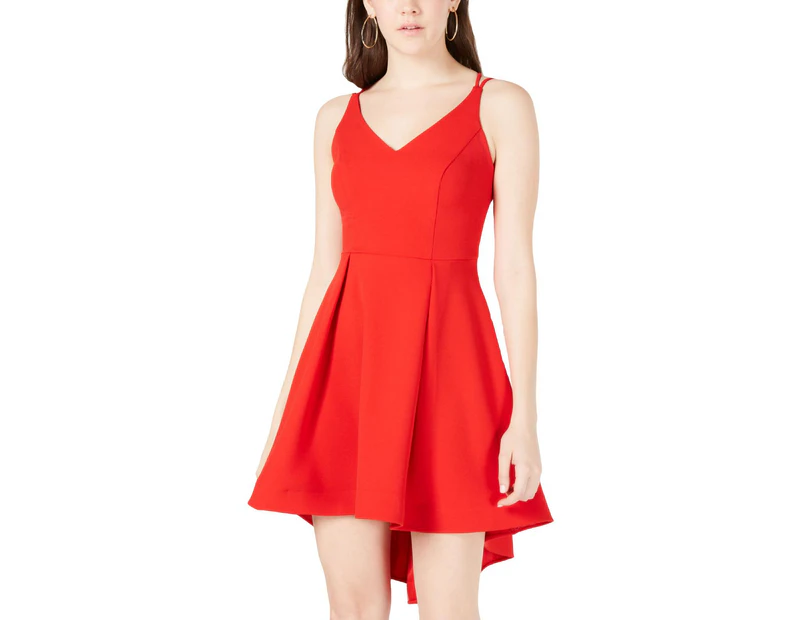 B. Darlin Women's Dresses Fit & Flare Dress - Color: Bright Red