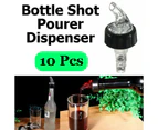 10pcs Liquor Shot Bottle Pourer Dispenser Spirit Nip Measure Wine Barware Tool