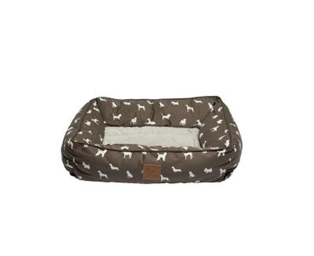 Bolster Dog Bed (Mocca Dog) - Large