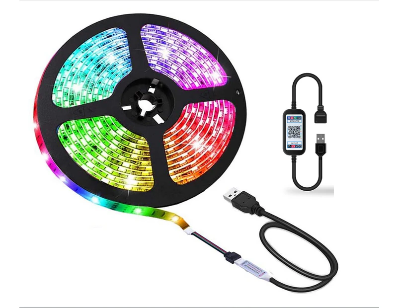 5M Smart RGB LED Strip Lights with App Control and Music Sync for Home, Kitchen, TV, Party