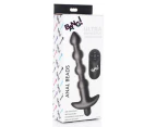 Bang! Vibrating Anal Beads - Black 19 cm USB Rechargeable Anal Beads with Wireless Remote