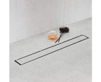 300mm-1800mm Linear Stealth Tile Insert Floor Grate Bathroom Shower Drain Waste 304 Stainless Steel Centre Outlet