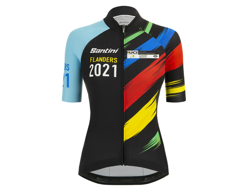 Santini Women's Flanders 2021 UCI World Championship Women's Jersey - Black