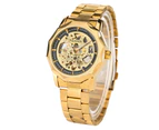 WINNER Watch Luxury Watch Men Mechanical Watches Steel Men's Watch Wristwatch Watch Gift for Men-Gold