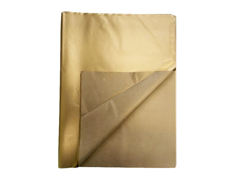 Gold Tissue Paper 500x750mm Acid Free 20gsm - 100 Sheets
