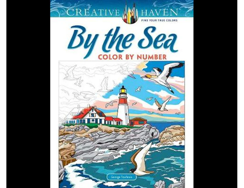 By the Sea: Color by Number - Adult Coloring Book