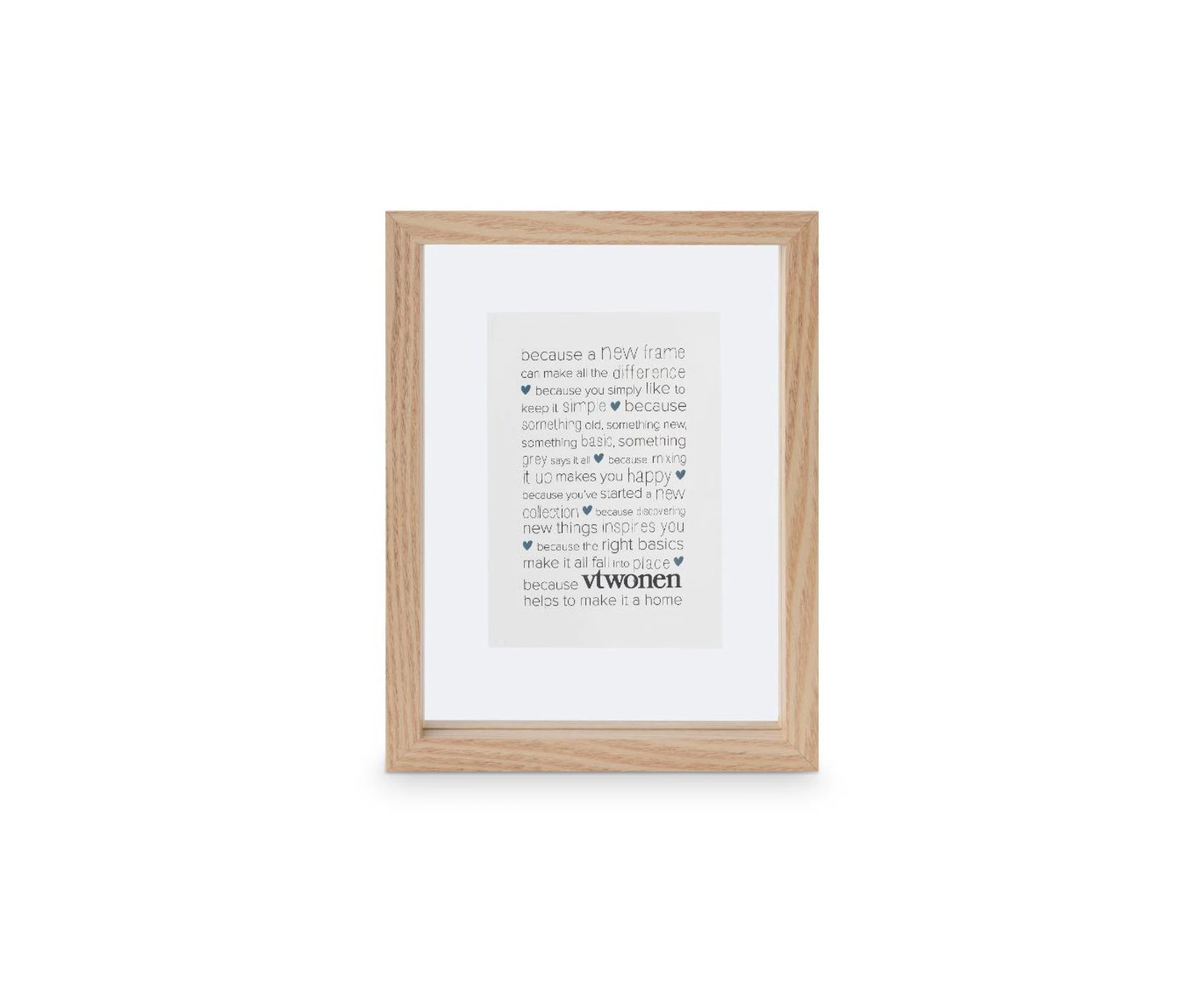 Wood A6 Photo Frame (Natural) - 24x18x4cm