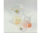 Baby Chan Breastfeeding Starter Kit (1 pc Silicone Breast Pump and 25 pcs storage bags)