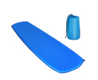 Costway Self Inflating Mattress Camping Sleeping Mat Air Bed Pad with Carry Bag Travel Hiking Picnic Blue